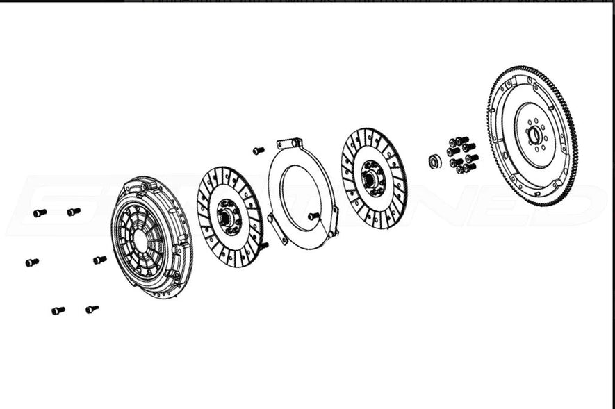 Comp Clutch 06-23 Subaru WRX 2.5L 230mm Twin Disc Organic Clutch Kit