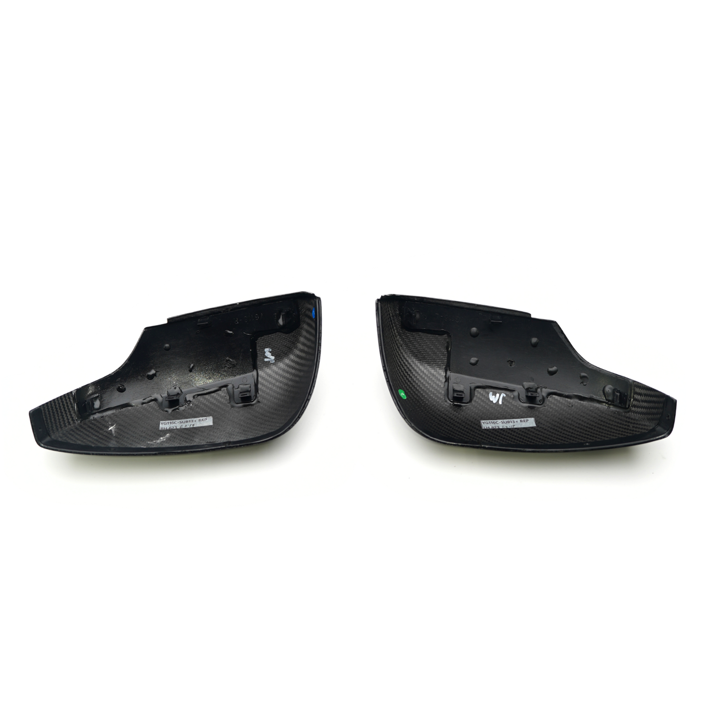 JDMuscle [15-21 WRX/STI] Tanso Pre-preg Carbon Fiber Side Mirror w/Turn Signal Cut-Out | Gloss/Matte | Covers/Full Replacements