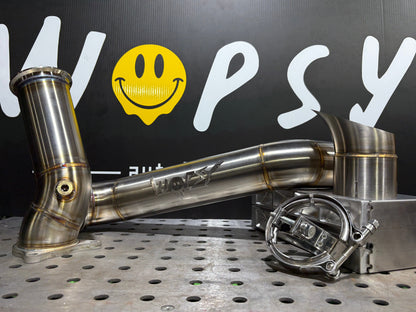 WopsyFab 22+ VB WRX 3.5" Side Exit Exhaust