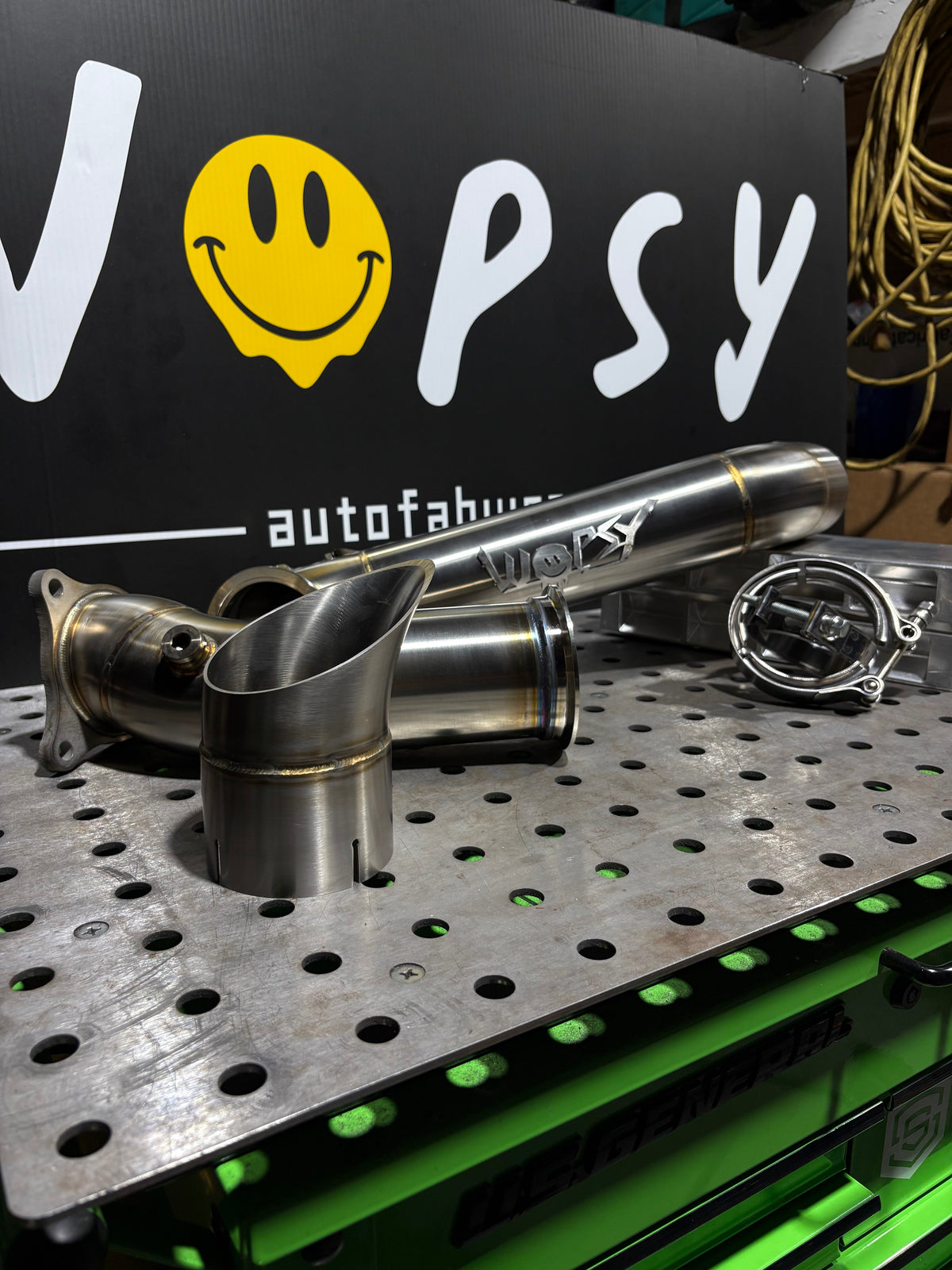 WopsyFab 22+ VB WRX 3.5" Side Exit Exhaust