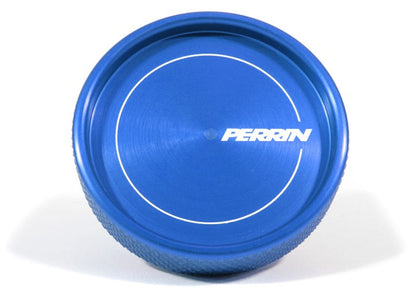 Perrin Oil Cap Round Style Blue Most Subaru Models | PSP-ENG-711BL