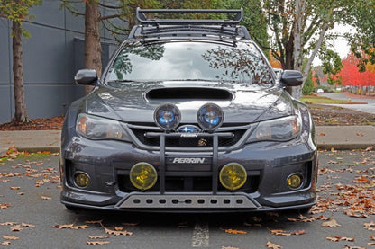 PERRIN [08-14 WRX/STI] Tow Hook Kit Front Flat - Black | PSP-BDY-231BK