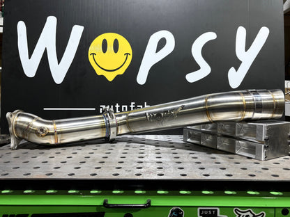WopsyFab 22+ VB WRX 3.5" Side Exit Exhaust