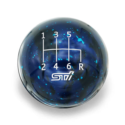 Billetworkz Cosmic Space Shift Knob - 6 Speed STI Standard Engraving - Subaru STI