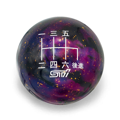 Billetworkz Cosmic Space Shift Knob - 6 Speed STI Japanese Engraving - Subaru STI
