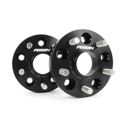 PERRIN Wheel Spacer Set 5x120 27mm Pair Honda Civic Type R 2017+ | PHP-WHL-027BK