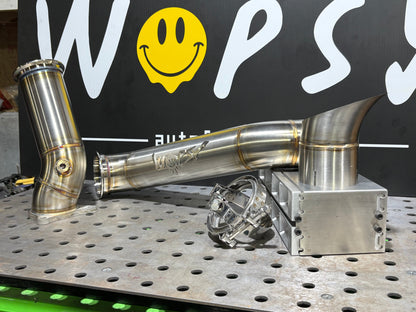 WopsyFab 22+ VB WRX 3.5" Side Exit Exhaust