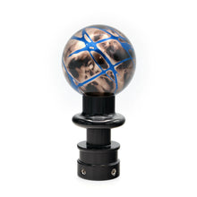 Billetworkz Automatic Shifter - Black Smoke w/ Blue Splash - Fits Subaru CVT: WRX (15–21), Crosstrek (13–23), Forester (14–18), Impreza (12–23), Legacy/Outback (10–14)