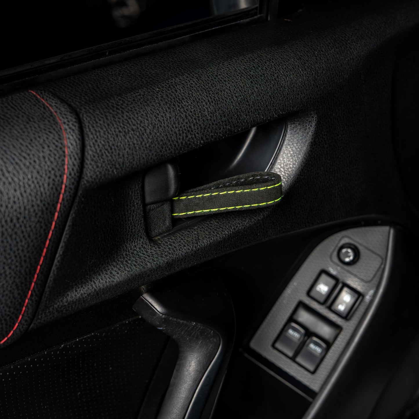 Billetworkz Alcantara Door Pull Strap Kit - Fits Subaru WRX/STI (2002–2007)