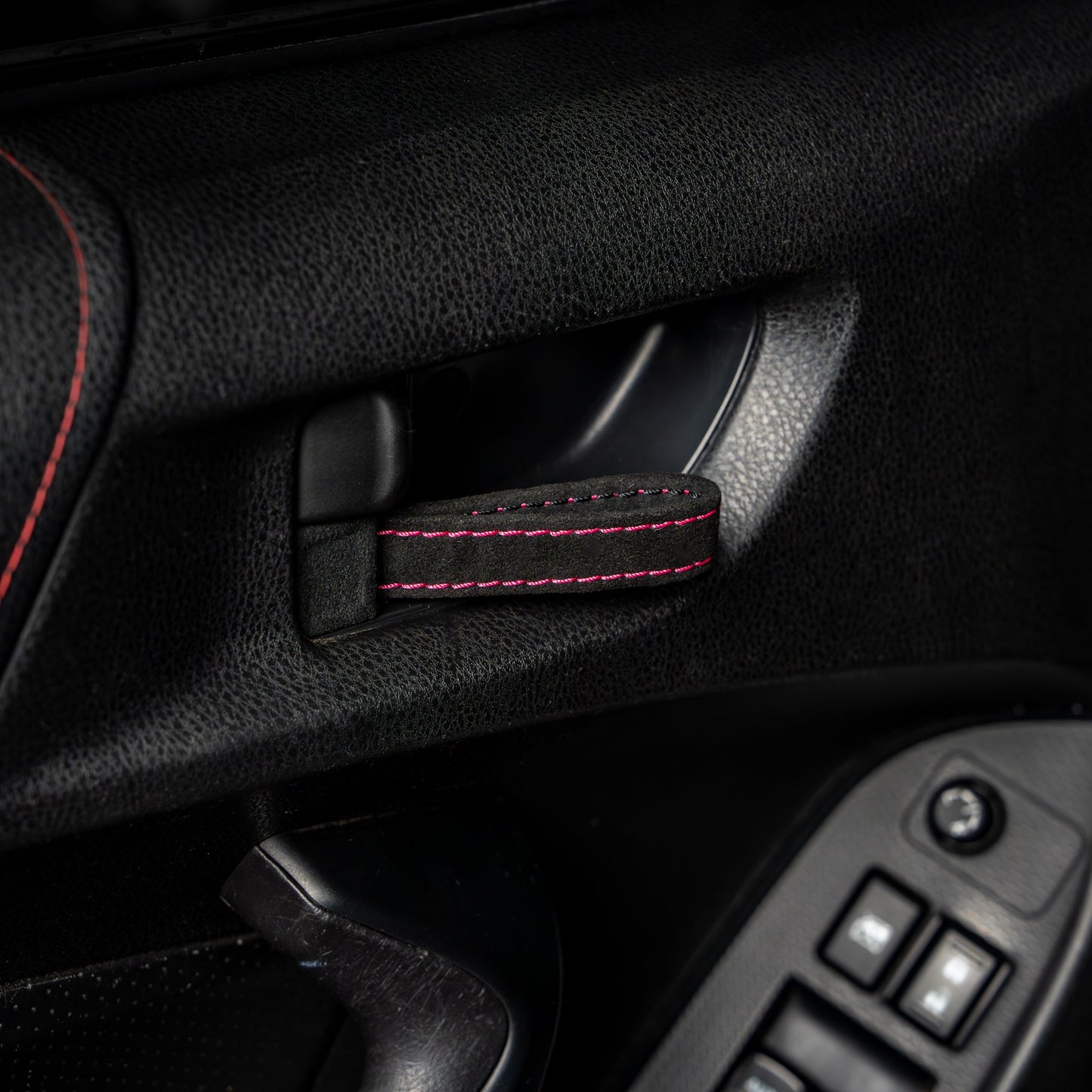 Billetworkz Alcantara Door Pull Strap Kit - Fits Subaru WRX/STI (2008-2021), BRZ (2013-2021), Crosstrek (2013-2017) & More
