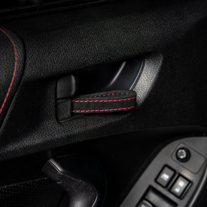 Billetworkz Alcantara Door Pull Strap Kit - Fits Subaru WRX/STI (2008-2021), BRZ (2013-2021), Crosstrek (2013-2017) & More