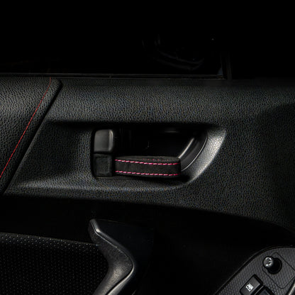 Billetworkz Alcantara Door Pull Strap Kit - Fits Subaru WRX/STI (2008-2021), BRZ (2013-2021), Crosstrek (2013-2017) & More