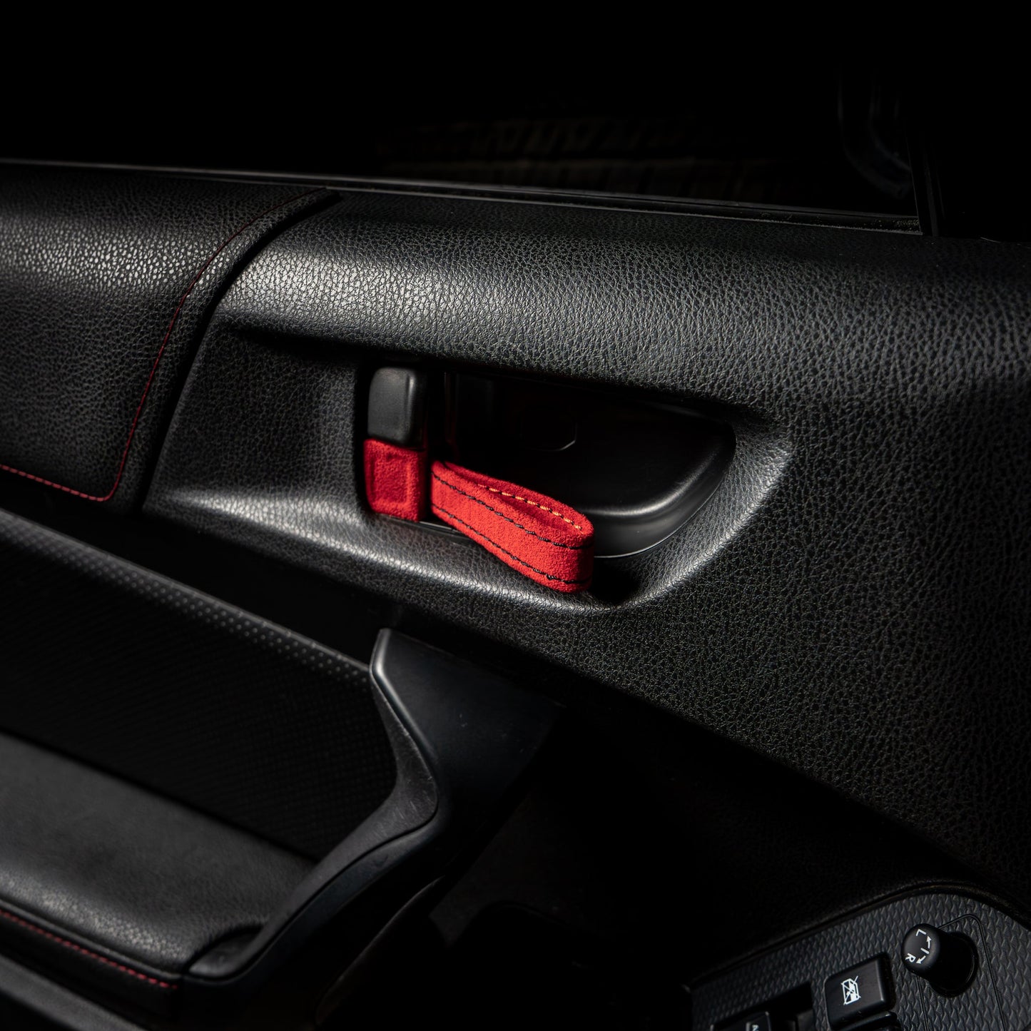 Billetworkz Alcantara Door Pull Strap Kit - Fits Subaru WRX/STI (2002–2007)