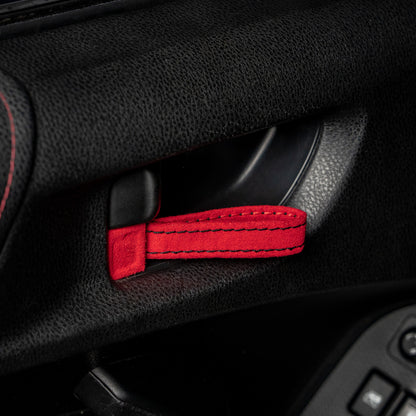 Billetworkz Alcantara Door Pull Strap Kit - Fits Subaru WRX/STI (2008-2021), BRZ (2013-2021), Crosstrek (2013-2017) & More