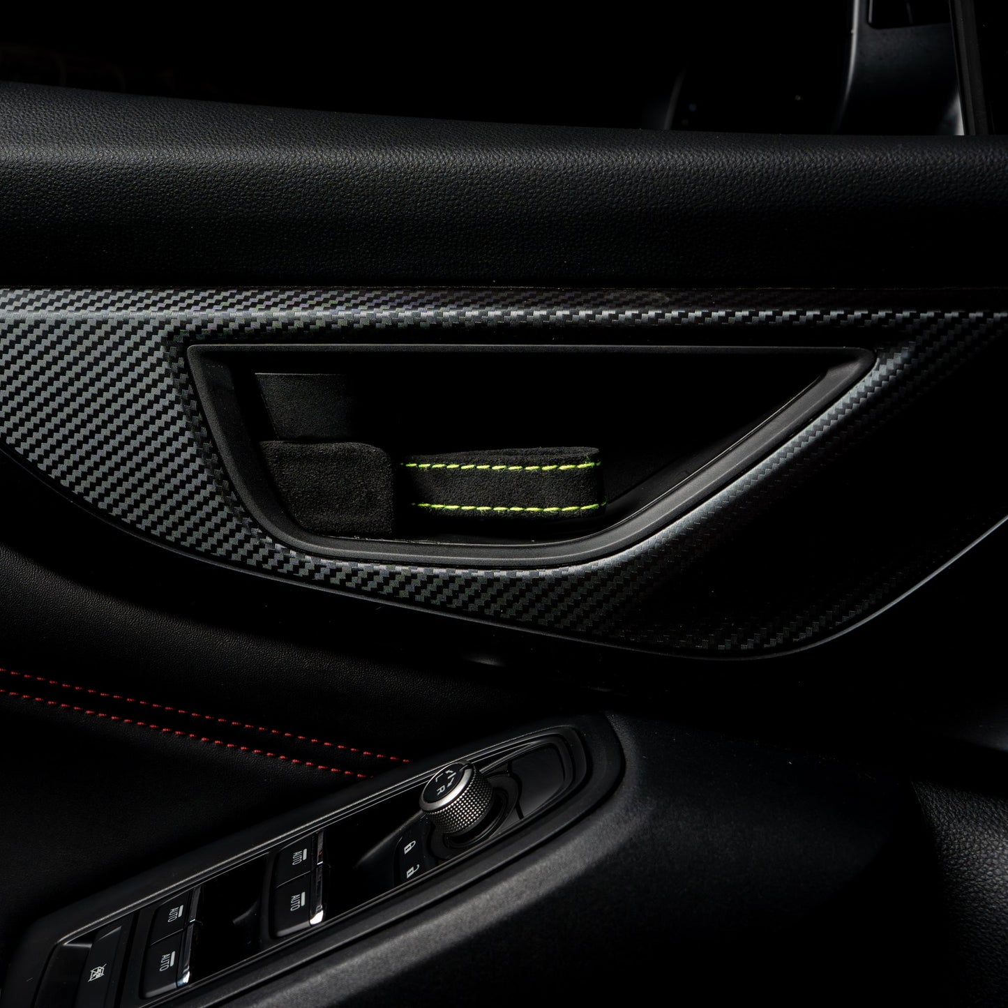 Billetworkz Alcantara Door Pull Strap Kit - Fits Subaru WRX/BRZ/GR86/Ascent (2022+), Crosstrek (2018+) & More