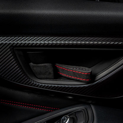 Billetworkz Alcantara Door Pull Strap Kit - Fits Subaru WRX/BRZ/GR86/Ascent (2022+), Crosstrek (2018+) & More