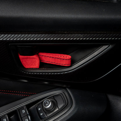Billetworkz Alcantara Door Pull Strap Kit - Fits Subaru WRX/BRZ/GR86/Ascent (2022+), Crosstrek (2018+) & More