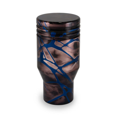 Billetworkz Shift Knob - Black Smoke w/ Blue Splash - Subaru WRX 6-Speed 2015-2025