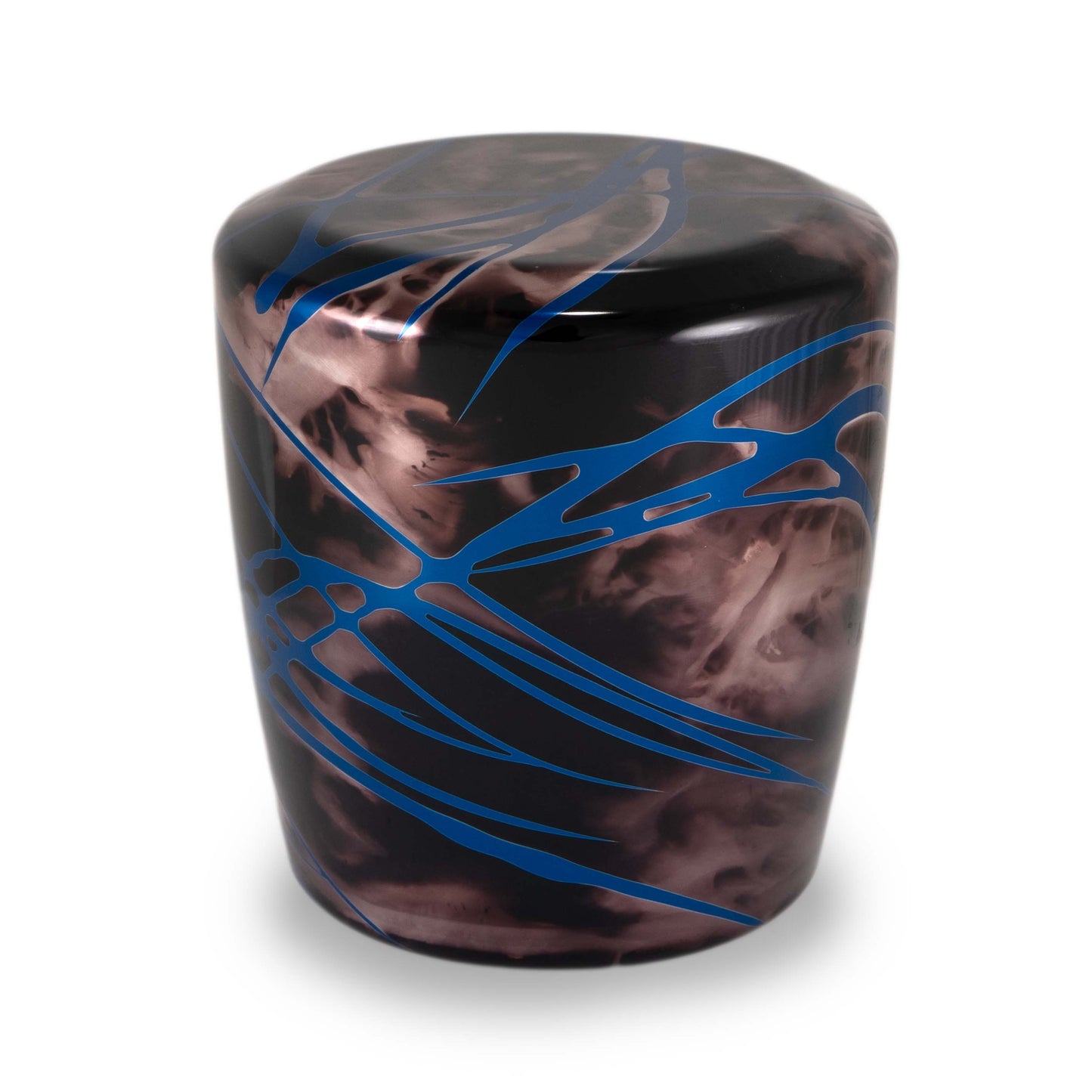 Billetworkz Shift Knob - Black Smoke w/ Blue Splash - Subaru WRX 6-Speed 2015-2025