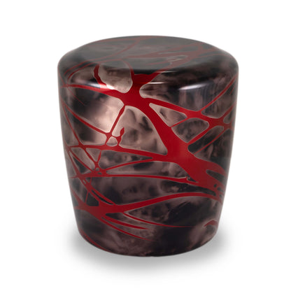 Billetworkz Shift Knob - Black Smoke w/ Red Splash - Subaru WRX 6-Speed 2015-2025
