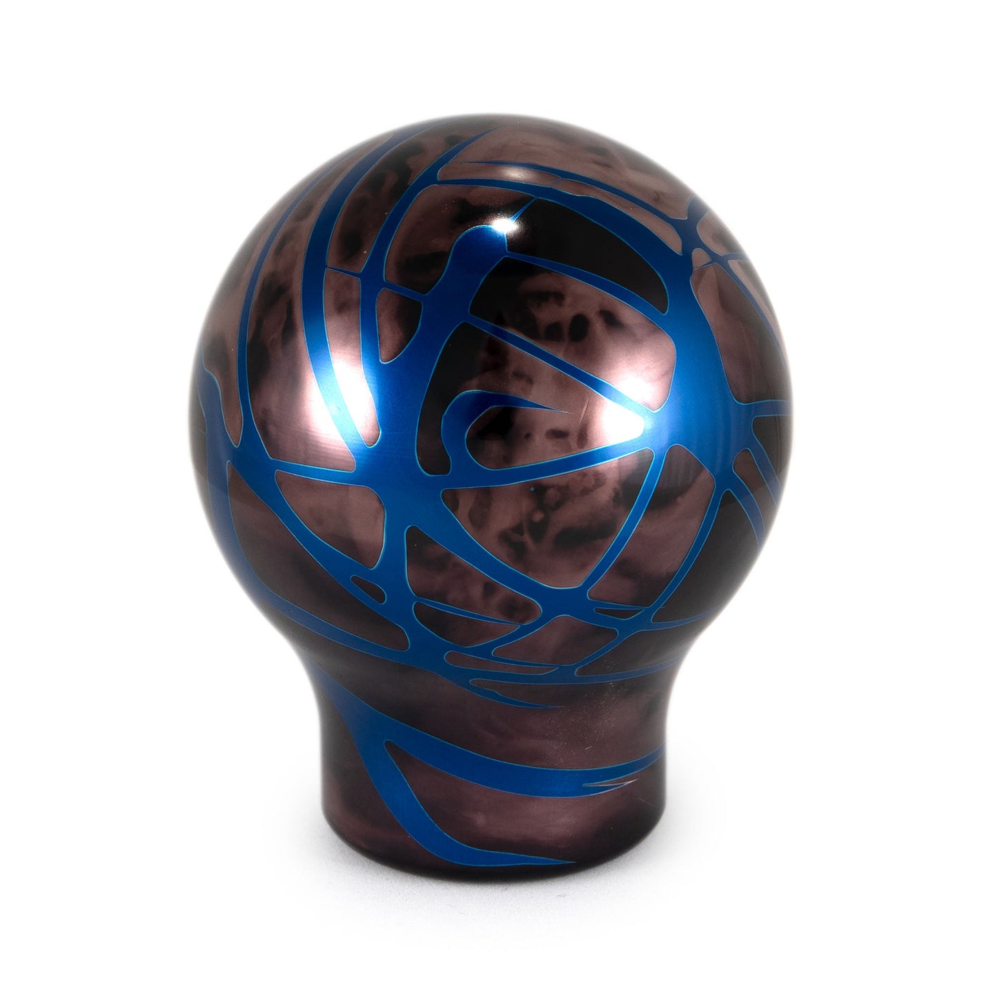 Billetworkz Automatic Shifter - Black Smoke w/ Blue Splash - Fits Subaru CVT: Forester (2019-2024)
