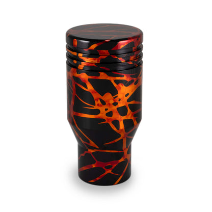 Billetworkz Shift Knob - Black w/ Fire Splash - Subaru STI 6-Speed