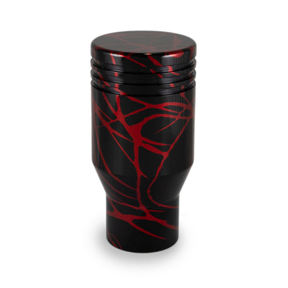 Billetworkz Automatic Shifter - Black w/ Red Splash - Fits Subaru CVT: WRX (2022+), Crosstrek (2024), Forester (2025+), Impreza (2024), Legacy/Outback (2015+)