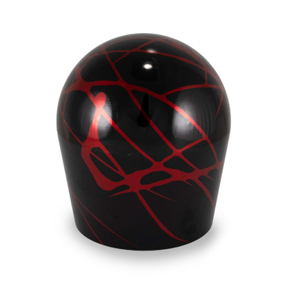 Billetworkz Automatic Shifter - Black w/ Red Splash - Fits Subaru CVT: Forester (2019-2024)