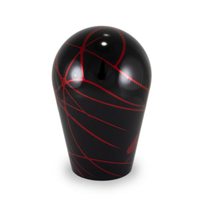 Billetworkz Automatic Shifter - Black w/ Red Splash - Fits Subaru CVT: WRX (2022+), Crosstrek (2024), Forester (2025+), Impreza (2024), Legacy/Outback (2015+)