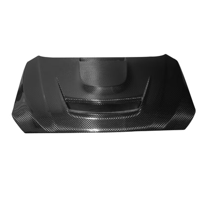 JDMuscle [15-21 WRX/STI w/ FMIC] Tanso Carbon Fiber Hood V3 Scoopless
