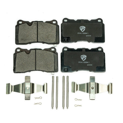 FactionFab V2 Front Brake Pads - 2017-2026 Honda Civic Type R FK8 FL5