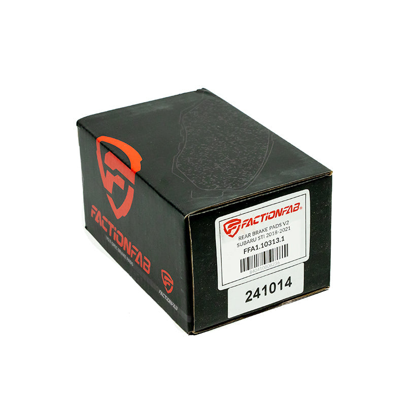 FactionFab V2 Brake Pads - 2018-21 Subaru STI - Rear