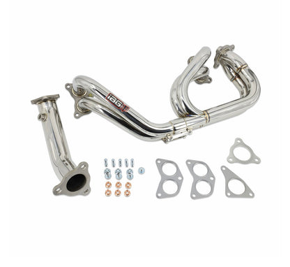 IAG Performance Equal Length 3-Bolt Header & Uppipe for 02-14 WRX, 04-21 STI, 05-09 LGT, 04-08 FXT