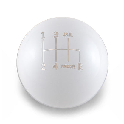 Billetworkz Weighted Shift Knob - 6 Speed Jail-Prison Engraving - Subaru WRX 2015-2025