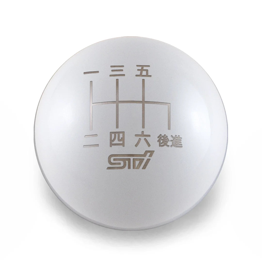 Billetworkz Weighted Shift Knob - 6 Speed STI Japanese Engraving - Subaru STI