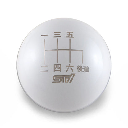 Billetworkz Weighted Shift Knob - 6 Speed STI Japanese Engraving - Subaru STI