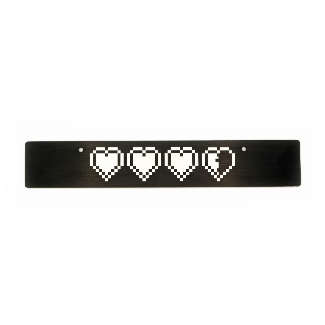 Billetworkz "Life Hearts" License Plate Delete