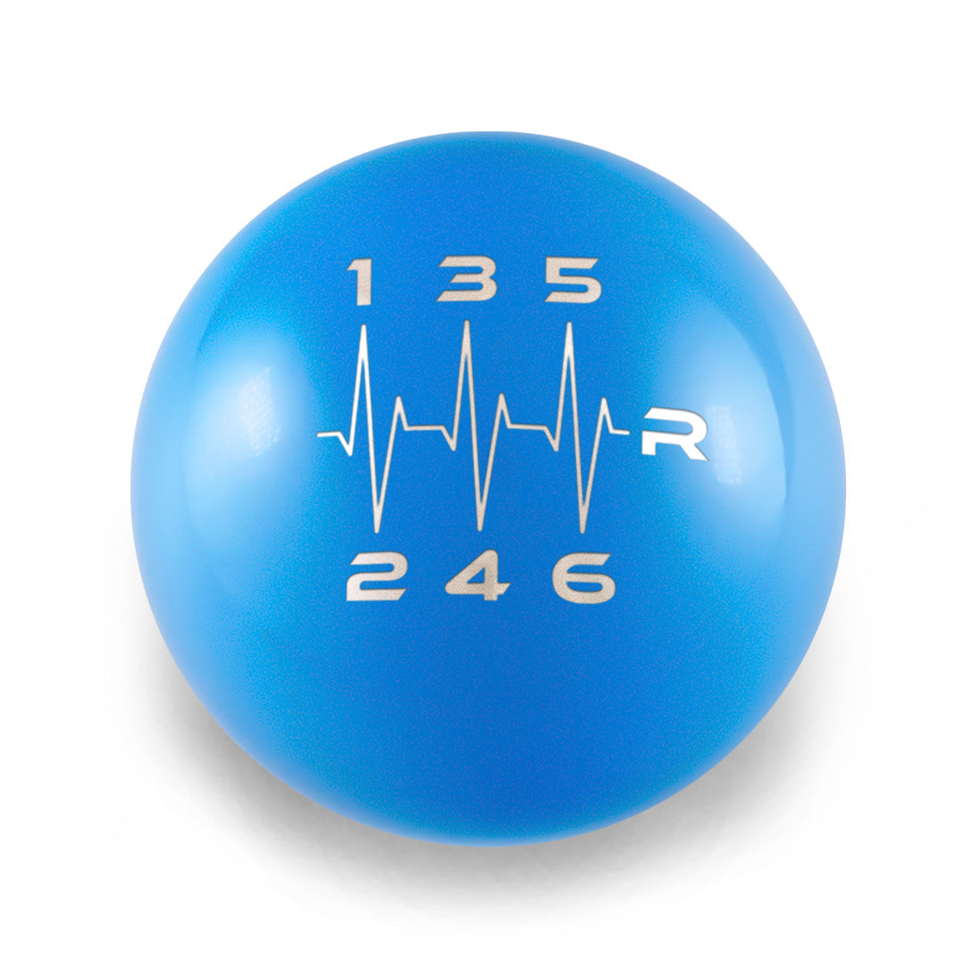 Billetworkz Weighted Shift Knob - 6 Speed Heartbeat Engraving - Subaru WRX 2015-2025