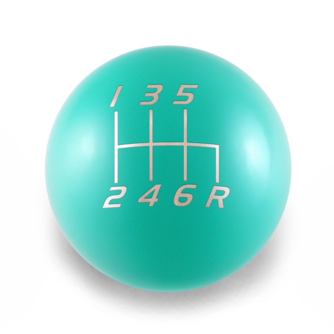 Billetworkz Weighted Shift Knob - 6 Speed Velocity Engraving - Subaru STI
