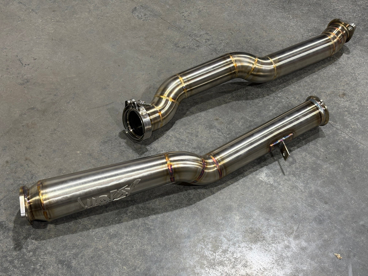 WopsyFab 22+ VB WRX 3" Intermediate Pipe w/ Megaphone