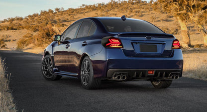 OLM Y-Spec LED Taillights (Clear Lens  White Optic) - 2015-2021 WRX / STI