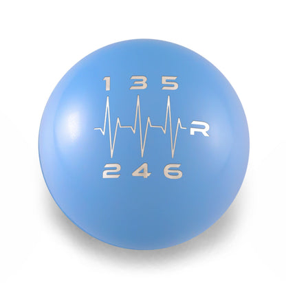 Billetworkz Weighted Shift Knob - 6 Speed Heartbeat Engraving - Subaru WRX 2015-2025
