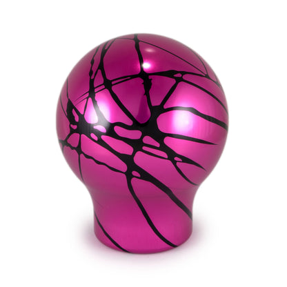Billetworkz Automatic Shifter - Pink w/ Black Splash - Fits Subaru CVT: WRX (15–21), Crosstrek (13–23), Forester (14–18), Impreza (12–23), Legacy/Outback (10–14)