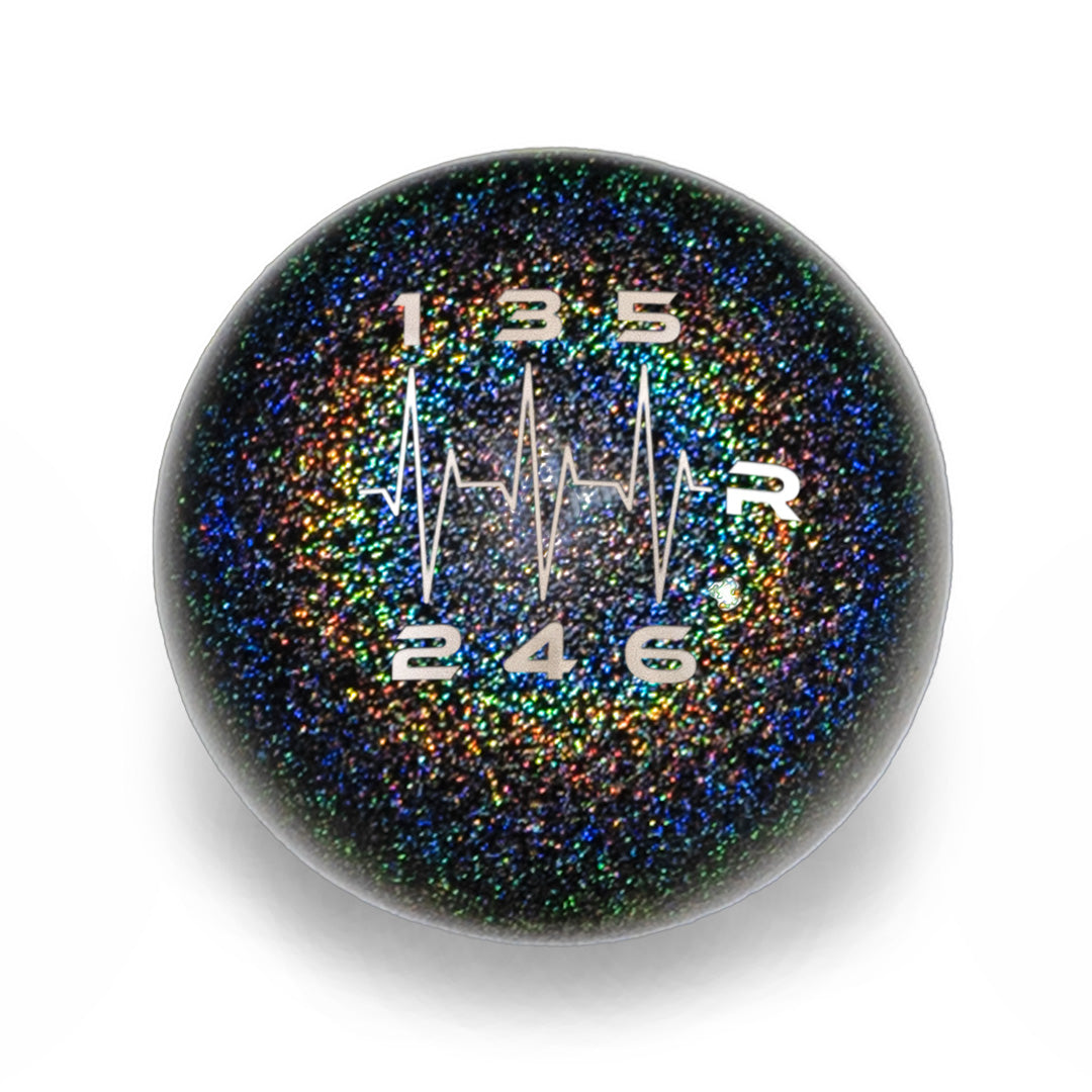 Billetworkz Weighted Shift Knob - 6 Speed Heartbeat Engraving - Subaru WRX 2015-2025