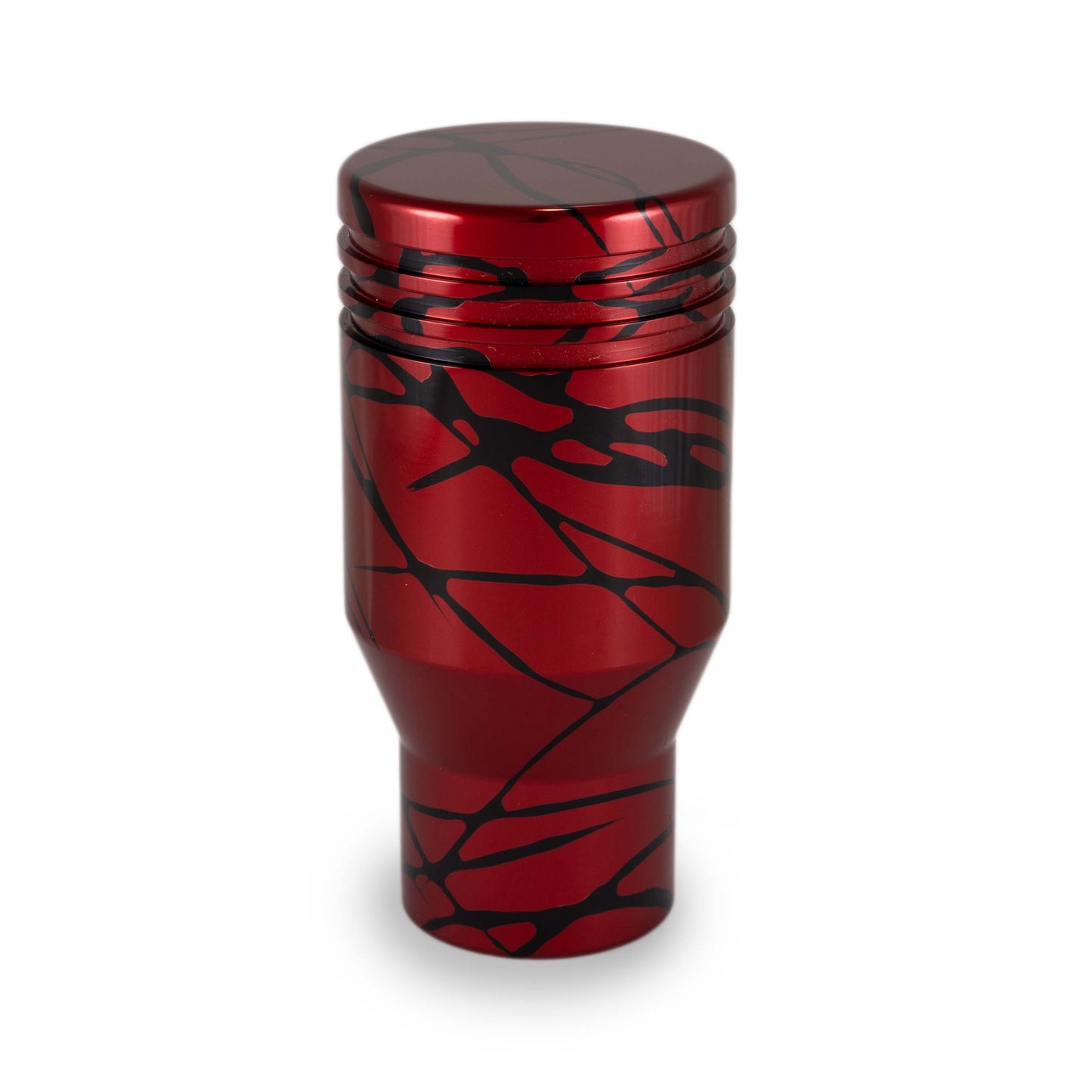 Billetworkz Shift Knob - Red w/Black Splash - Subaru STI 6-Speed