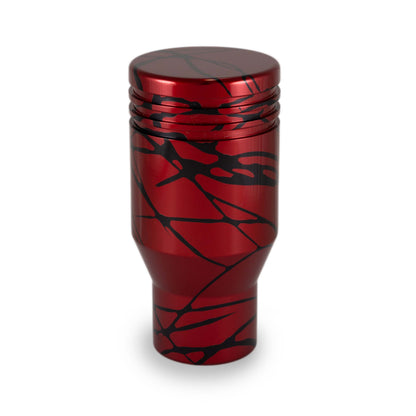 Billetworkz Shift Knob - Red w/Black Splash - Subaru STI 6-Speed