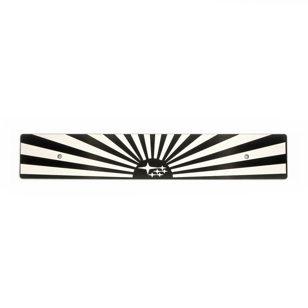 Billetworkz "Rising Sun Stars" License Plate Delete