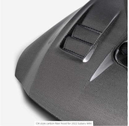CW-style carbon fiber hood for 2022-2025 Subaru WRX