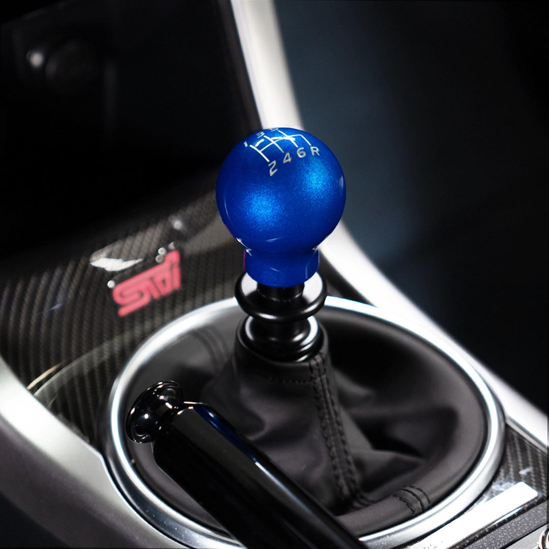 Billetworkz Weighted Shift Knob - 6 Speed Velocity Engraving - Subaru STI