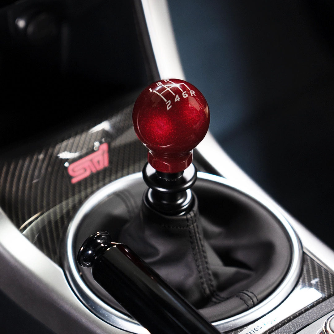 Billetworkz Weighted Shift Knob - 6 Speed Velocity Engraving - Subaru STI
